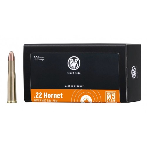 .22 Hornet Match-Jagd 3,0g/46grs. RWS