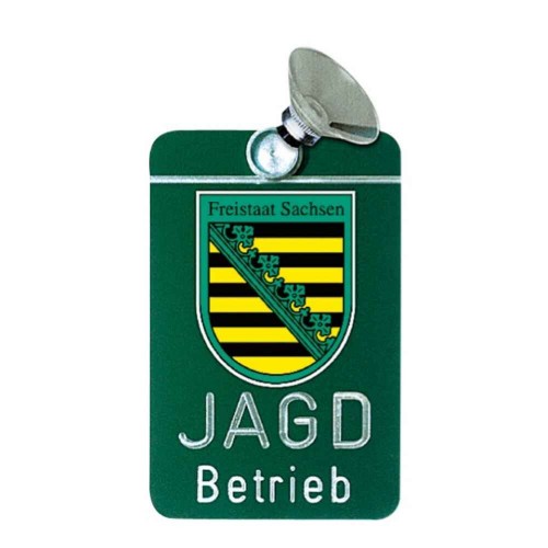Autoschild "Jagdbetrieb" Dr. Gmünder