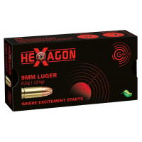 9 mm Luger Hexagon SX 8,0g/124grs. Geco