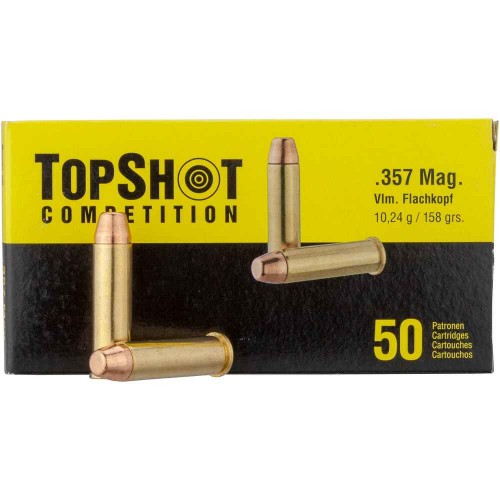 .357 Mag. Vollmantel 158grs. Patronen TOPSHOT Competition