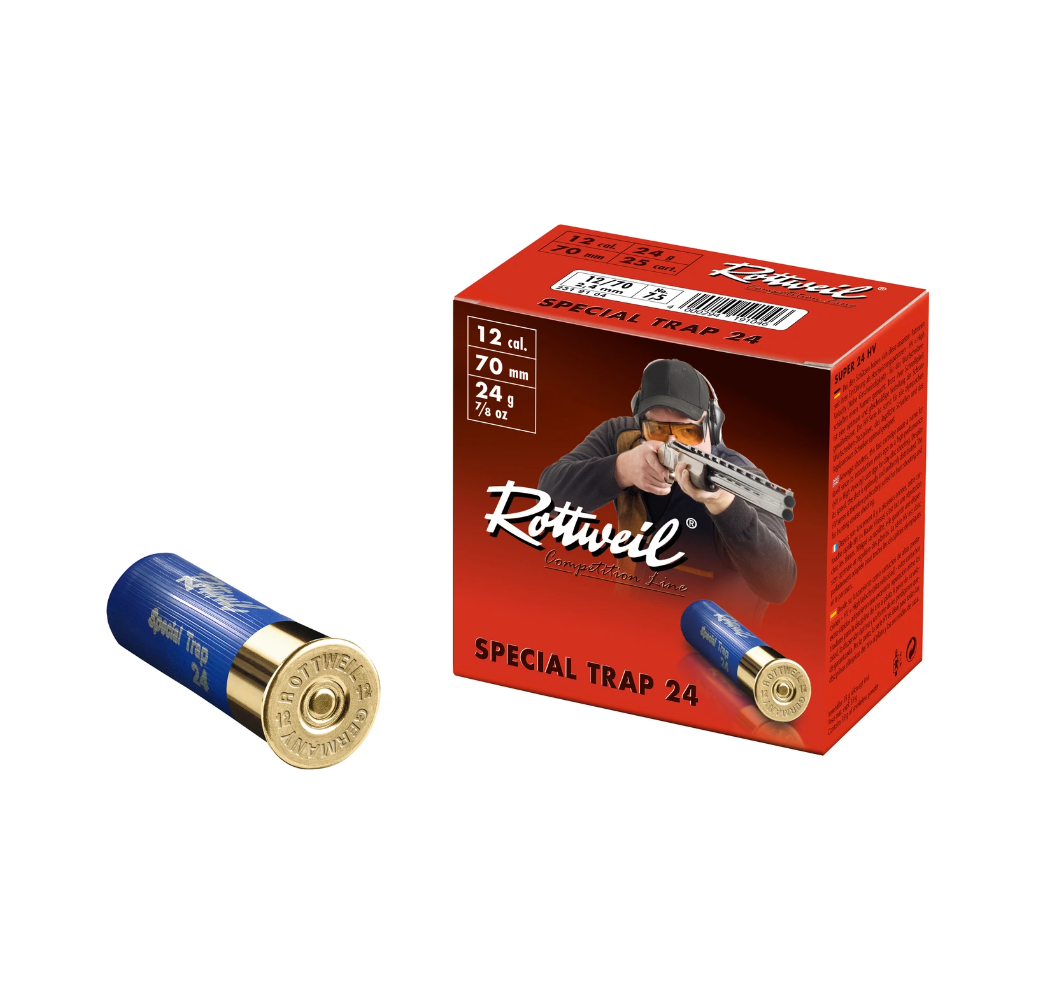 12/70 Special Trap 2,4mm 24g Rottweil COMPETITION LINE |✅Flintenmun... 12/70 Special Trap 2,4mm 24g Rottweil COMPETITION LINE |✅Flintenmun...