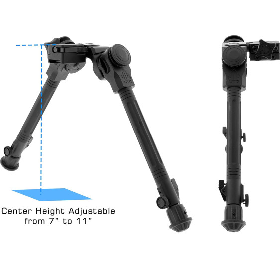 Over Bore Bipod | 7"-11" Center Height | Picatinny