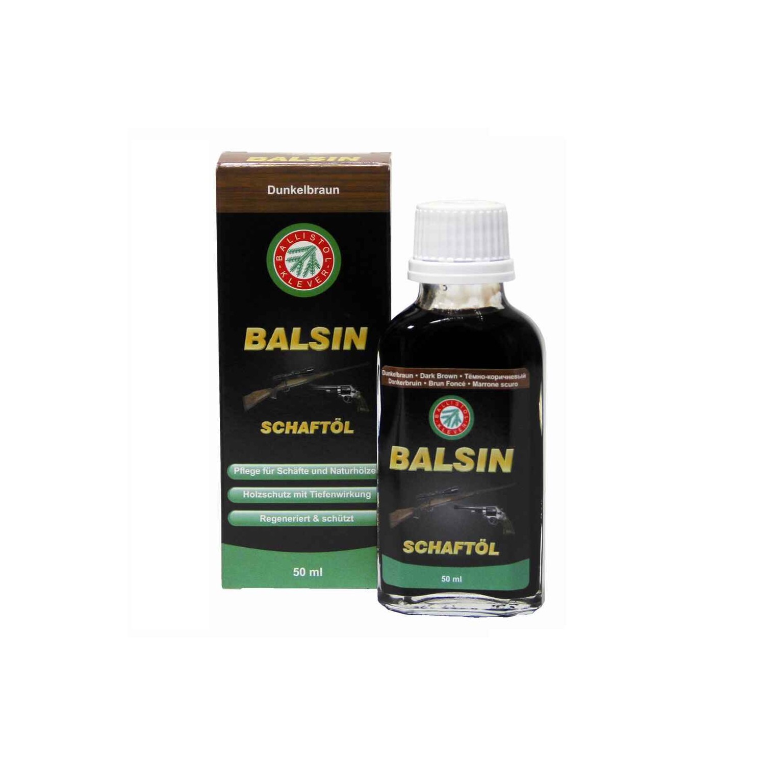 Schaftöl Balsin, dunkelbraun, 50 ml