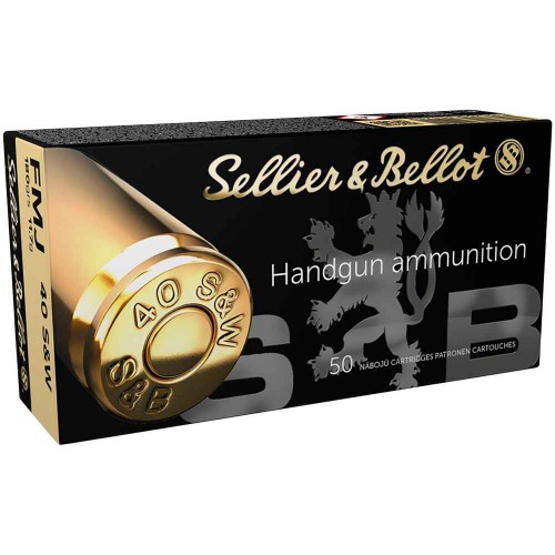 Revolvermunition .40 S&W Vollmantel 11,66g/180grs. Sellier & Bellot