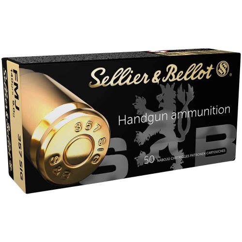 Pistolenmunition .357 SIG Vollmantel 9,0g/140grs. Sellier & Bellot