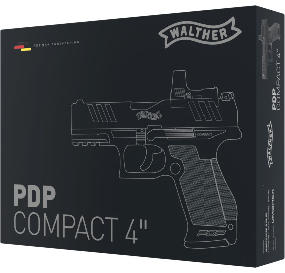 Walther PDP Compact 4" SET- Co2-Pistole Kaliber 4,5 mm Stahl BB (P18)
